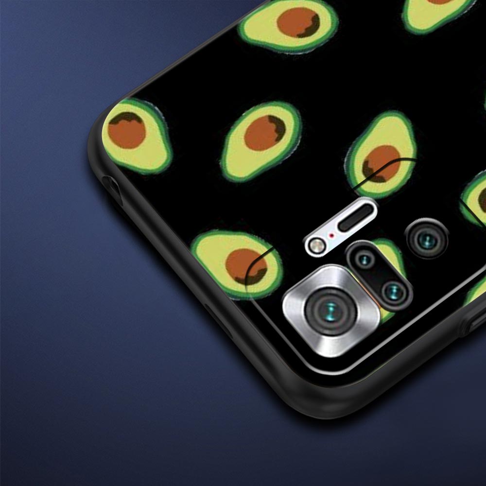 Cute Avocado Phone Case Cover for Redmi 14C 10C Note 15 14 13 12 10 11 K40 Pro Plus 5G Shockproof Soft TPU Shell Fundas Capas