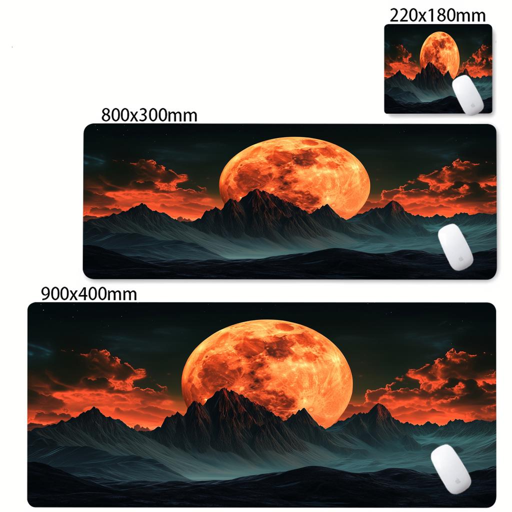 Sunset Landscape Mouse Pad Scenery Nature Mousepad XXL Natural Rubber Desk Mat Fabric Non Slip Rubber Base Desktop Mausepads