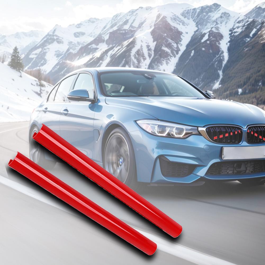 2/4PCS Car Front V Brace Grill Trim Strips Cover Front Grill Insert Trims Stripes for BMW F30 F31 F32 F33 F34 F35 F36