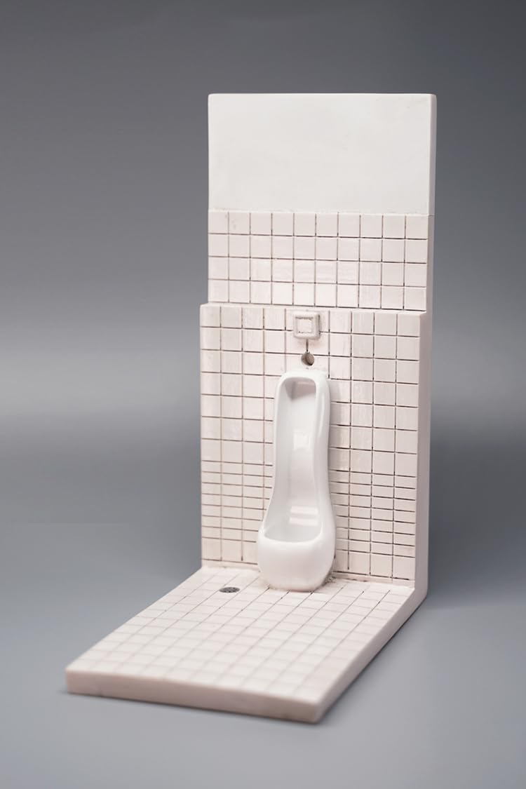 

Toys & Hobbies [TOYBARJAPAN] 1/12 Scale White Tile-Style Wall-Mounted Toilet for Action Figures (Doll Not Included)