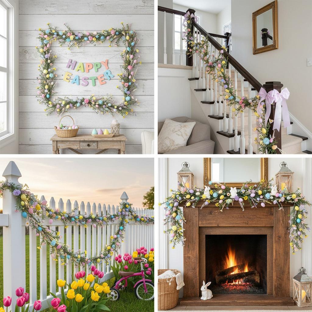 Easter Simulation Fake Flower Violet Vine Green Plant Home Decoration Plant Wall Decoration