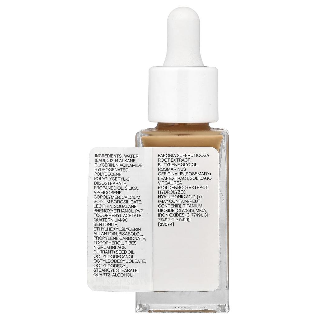 Wet n Wild, Barefocus, Niacinamide Skin Tint, 1116321 Amber Beige, 32ml (1.08fl oz)