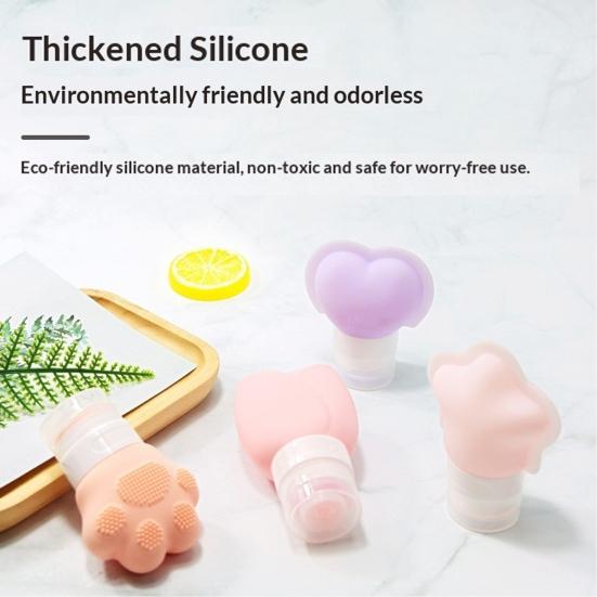 3 Stück Silikon Reiseflasche Auslaufsicher Duschgel Shampoo Lotion Conditioner Nachfüllbare Quetschflasche Wiederverwendbarer Leerer Toilettenartikelbehälter