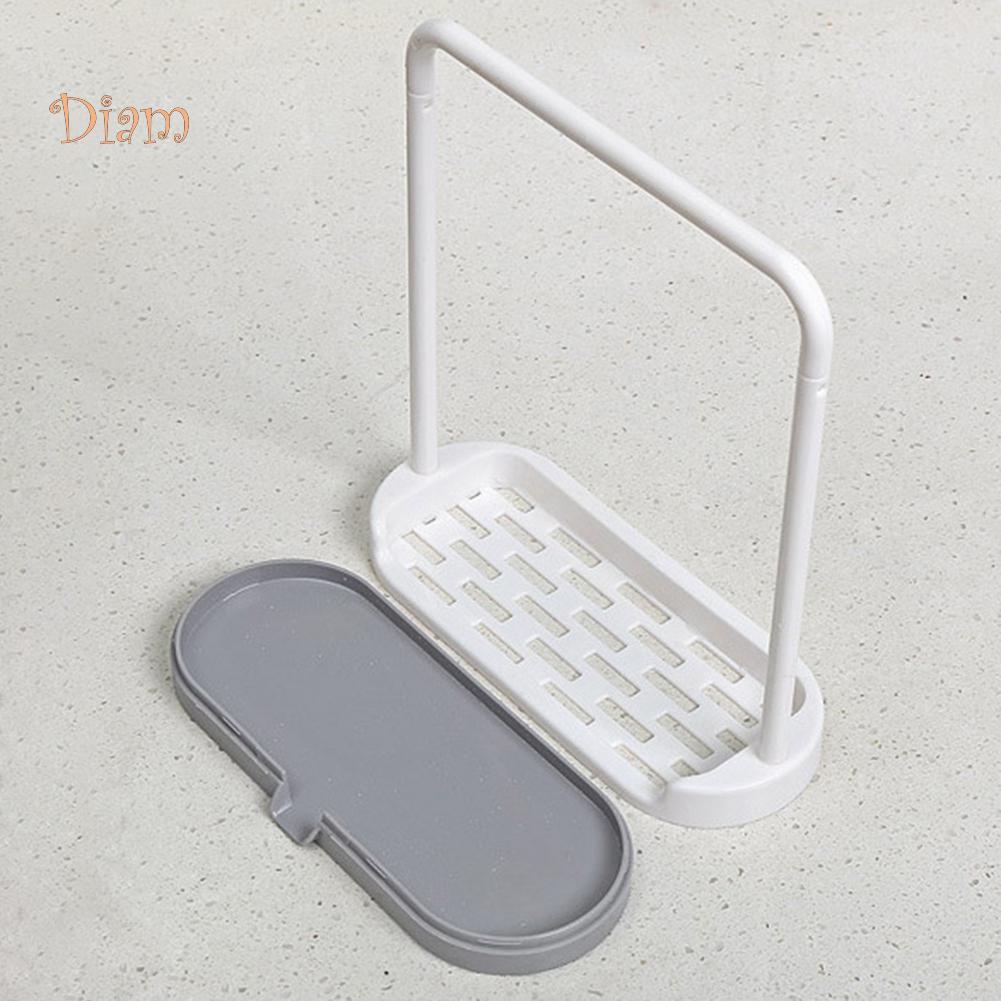 NO.HS Desktop Dish Towel Cleaning Sponge Holder Groove Organizer Storage Rack Towels Wash Cloth