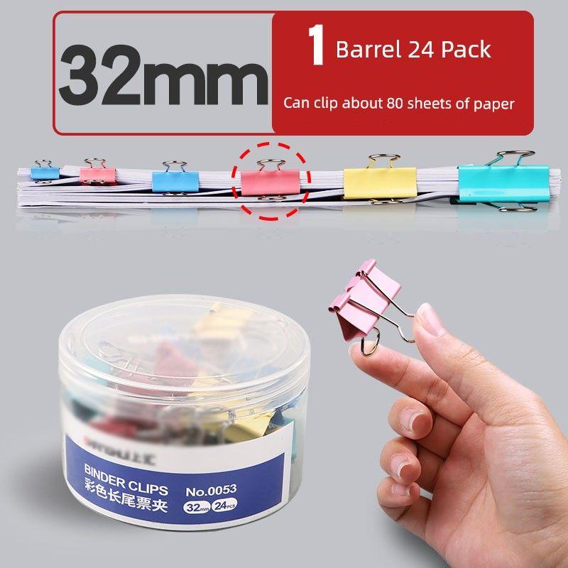 Clip Office Supplies Binder Clip Fishtail Clamp Butterfly Clip Holder Binder Clip Stationery Ticket Holder Medium Large Folder Bill Clip Reverse Clip