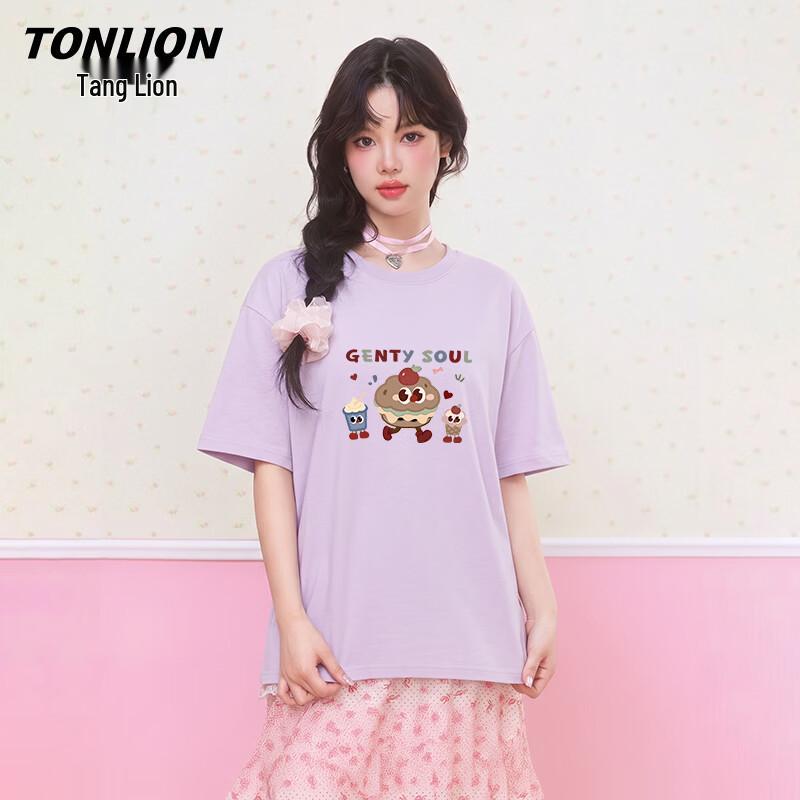 Хлопковая футболка TonLion с мультяшным принтом S