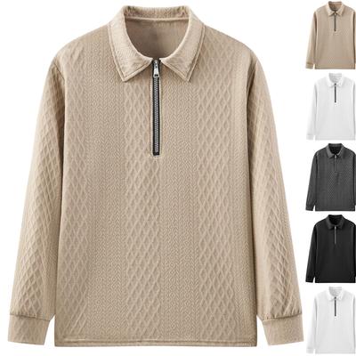 Men's  Leisure  Fashion  Monochrome  Shirt  Upper Garment
