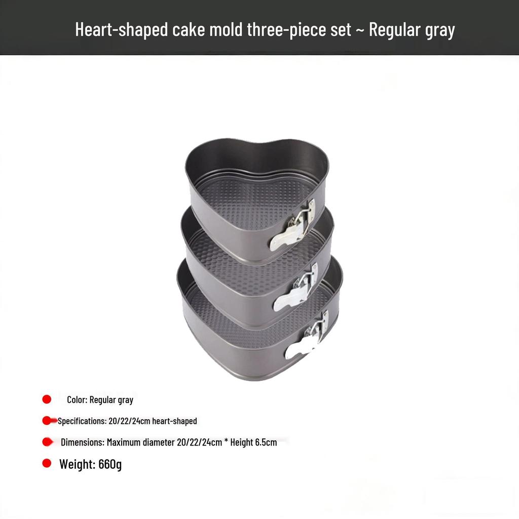 Chiffon Cake Mold Set - Household Removable Bottom, Non-Stick, High Temp Resistant, Easy Demolding Baking Pans.