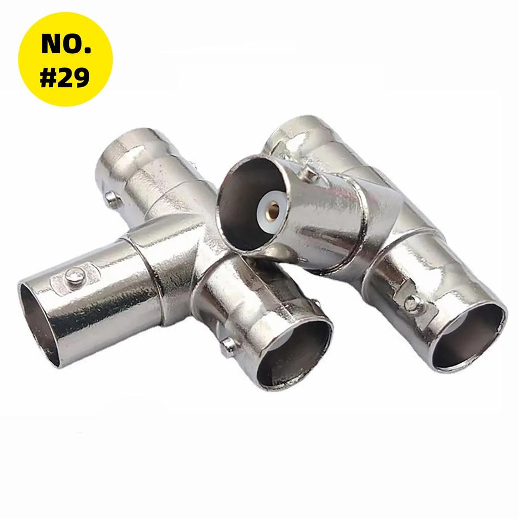 4 Pcs BNC Adapter Connector Coax Solderless RCA Q9 HD Video Plug for CCTV Camera Monitoring Radio Antenna and Video Application