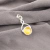 Yellow Cat's Eye 925 Sterling Silver Pendant, Handmade Gorgeous Silver Jewelry, Beautiful Cat's Eye Gemstone Jewelry For Gift