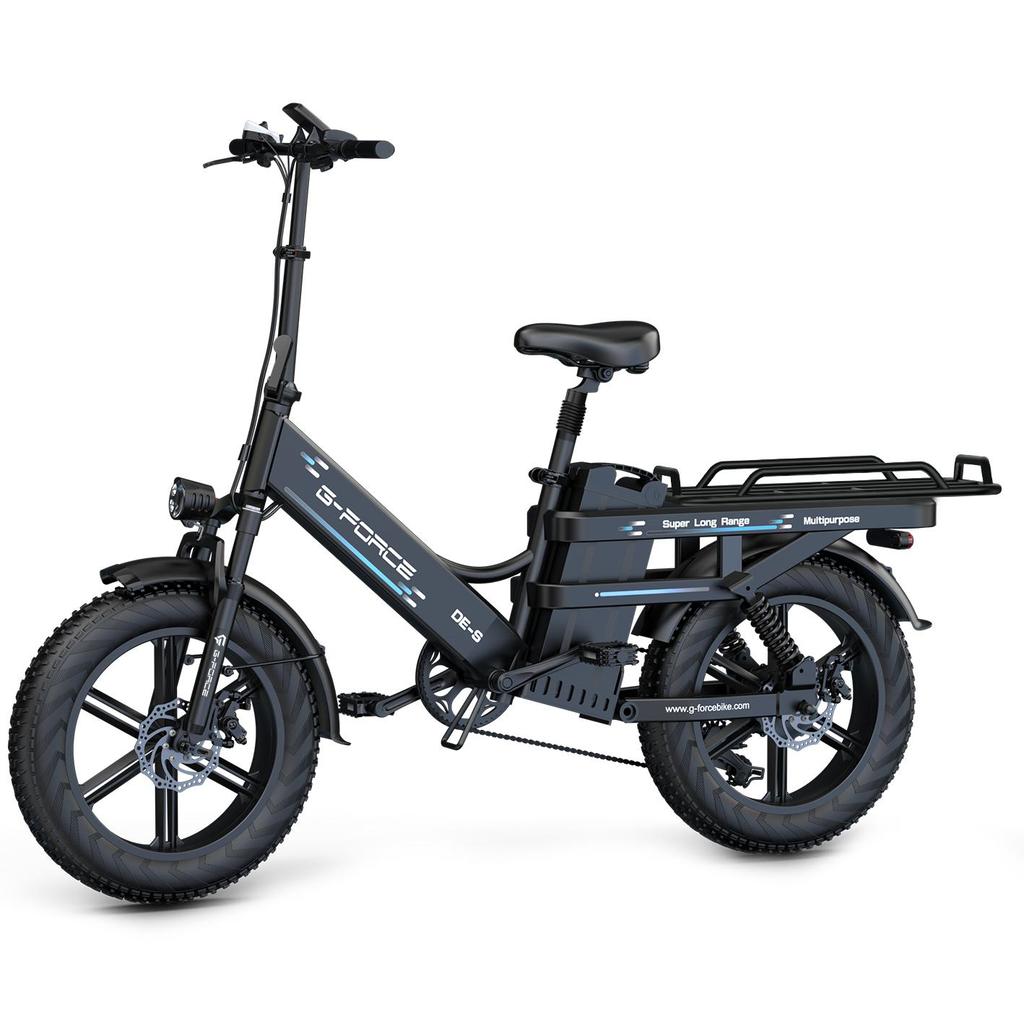G- FORCE DE-S Urban Freight Electric Bicycle 750W Motor 48V45Ah Battery 20 Inch Fat Tires  Convenient Ride E-Bike For Adult