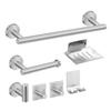 Bathroom Hardware Accessories Kit 7 Piece Towel Rack Tissue Holder Coat Hook Razor Hook Soap Tray Multifunction Hook Set