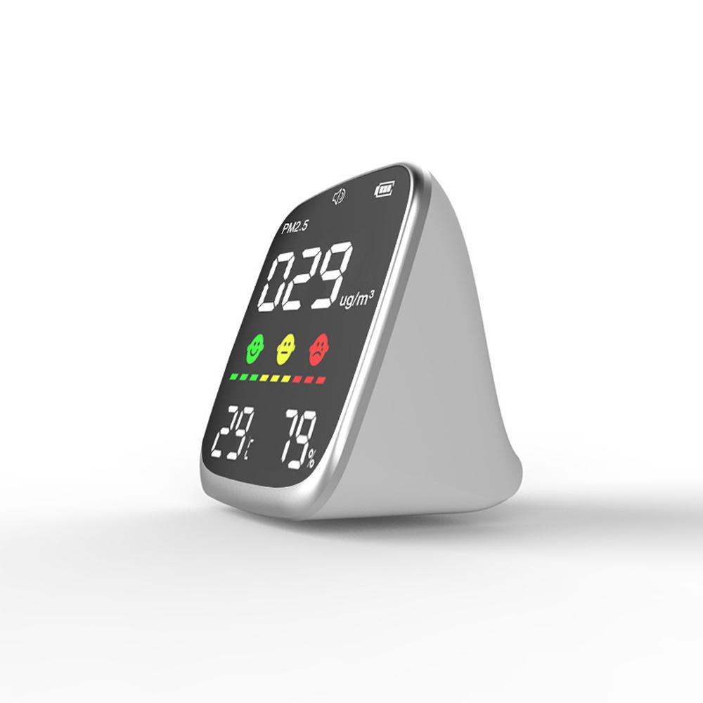 Přenosný USB dobíjecí detektor PM2.5 Multifunkční termohygrometr Domácí detektor vzduchu v interiéru