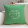 PGrid Earth Icons Cushion Cover Natural Linen Pillowcase Set AllinOne Decor for Sofa Bedroom  Chair