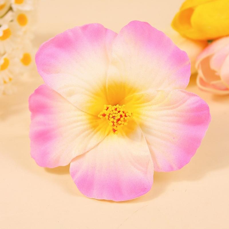 5 Pieces Tropical Flower Hair Clip for Women Girls Lightweight Comfortable Hair Ornament Secure Grip Cloth Fabric