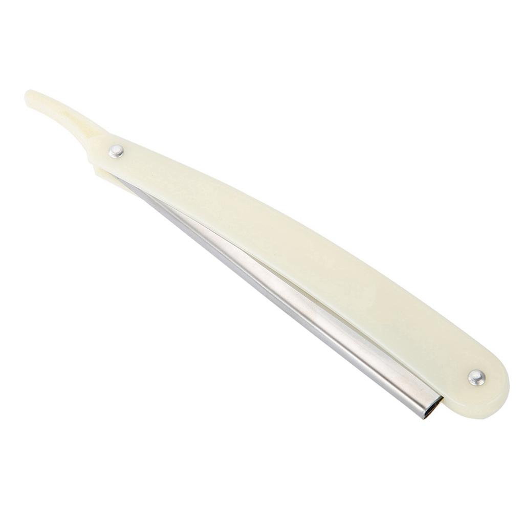 Barber Straight Hair Clipper Salon Folding Blade with Blade Black