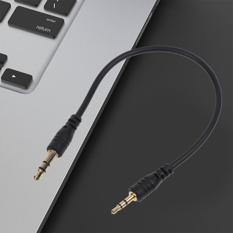 3.5mm Audio Cable Male to Male 2.5mm Stereo Headset Headphone Gold Plated Jack Connector Wire Cord Plug Black Cable