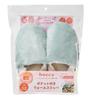 LADONNA Microwave-Ready Gel Hot Water Bottle and Warm Slippers with Pockets (Sage Green)