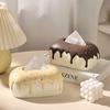 Creamy Ceramic Tissue Box for Living Room