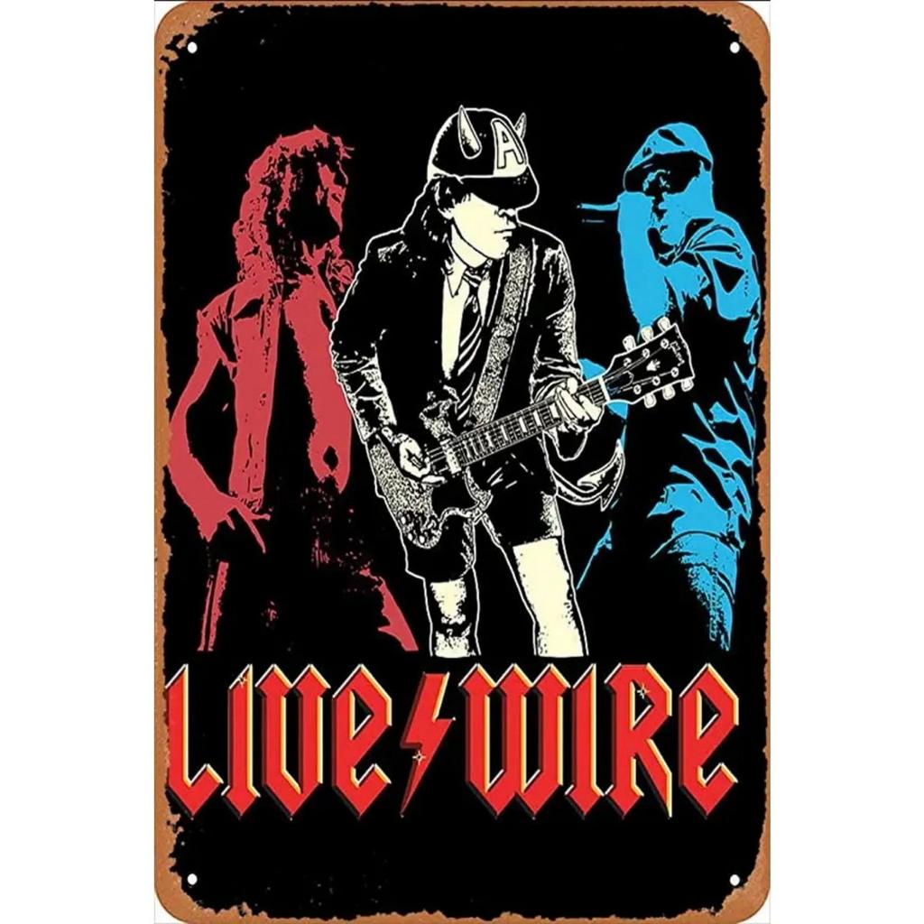 Rock Roll Metal Tin Signs Bands Wall Decoration Plaque Vintage Art Poster Iron Painting for Man Cave Home Cafe Garden Club Bar