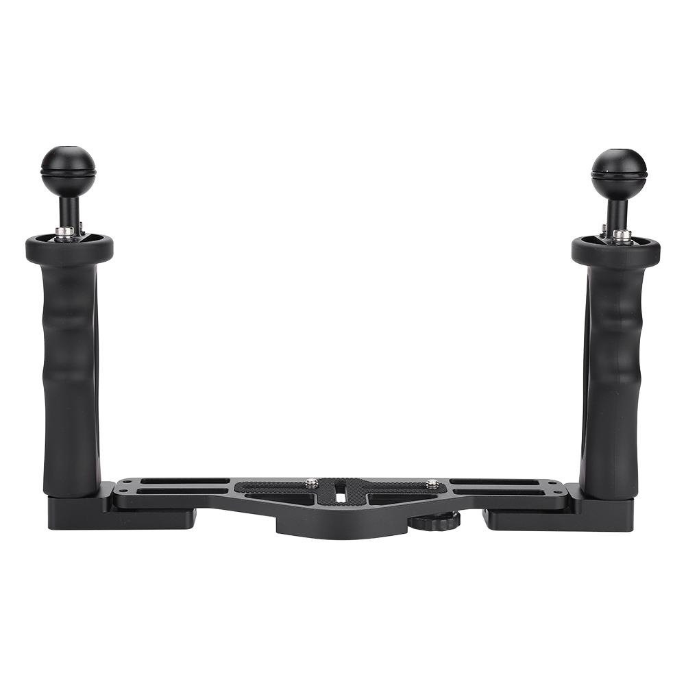 Aluminum Tray with Dual Handle Grips for Underwater Camera Housing Case Accessory