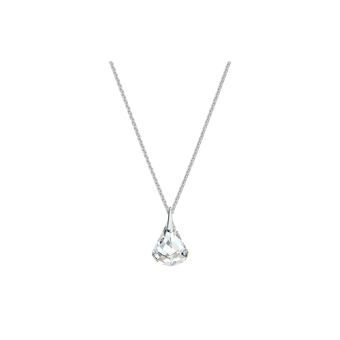 Swarovski Spirit Water Drop Large Diamond Exquisite Necklace Women necklace White Rose-Gold 5529125/5521769 Box (Random Color)