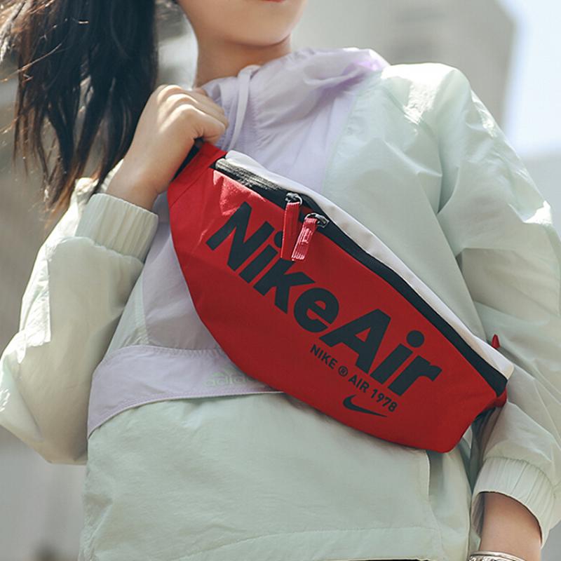 Nike Heritage Polyester Fanny Pack Regular Unisex University Red Casual CT5226-657