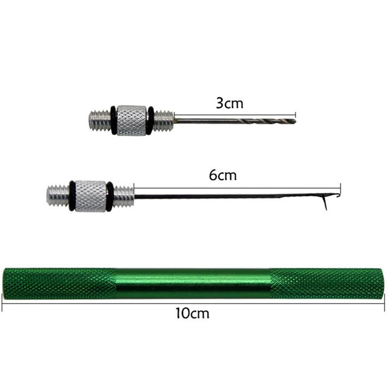 3-in-1 Carp Fishing Rigging Bait Needle Boilies Drill Stringer Pellet Splicing Puller Loading Accessories Kit Fish Tools Set