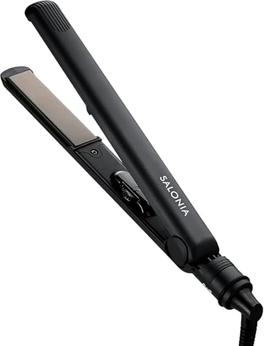 SALONIA SALONIA Straightening Iron/Hair Iron, 24mm, Black, SL-004SAB [Amazon.co.jp Exclusive]