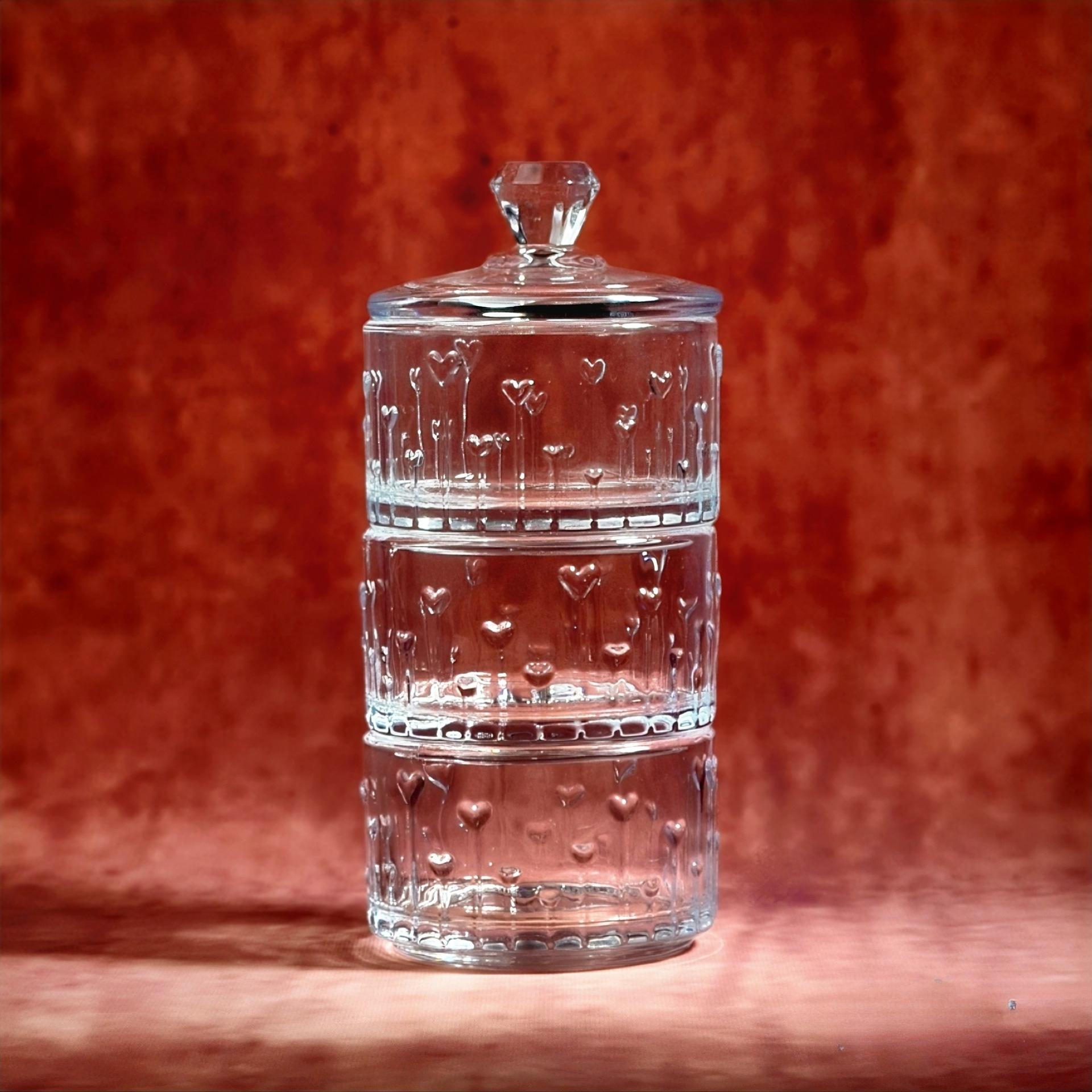 

Glass Candy Jar with Lid Sensory Decor Vanilla Beans Jewelry Glass Organizer Vanilla Bean Storage Canister Bath Salt Vessel Gift