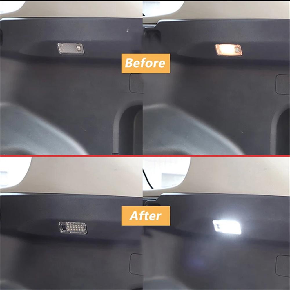 1Pcs Car LED Rear Trunk Lamp Luggage Compartment Light Bulbs 12V For Toyota RAV4 Prius Sienna Alphard Yaris Prime Harrier Venza