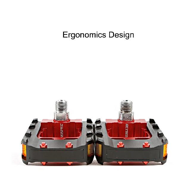 Folding Bike Pedals Foldable Pedal MTB Road Bike Road Bike Anti-Skid Reflective Sealed Bearing Cr-Mo Universal Pedals 9/16