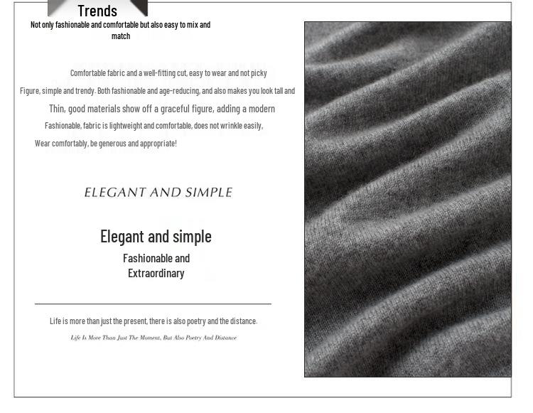 Dámský podzimní pruhovaný kašmírový top s dlouhým rukávem a kulatým výstřihem