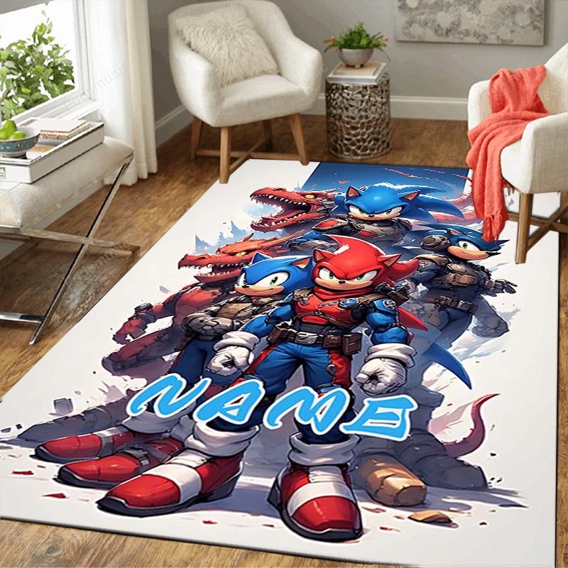 Custom 1Pc Sonic Adventure Team Sonic Rug Office Carpet Indoor Outdoor Entrance Doormat Nonslip Soft And Comfortable Living Room D2915335