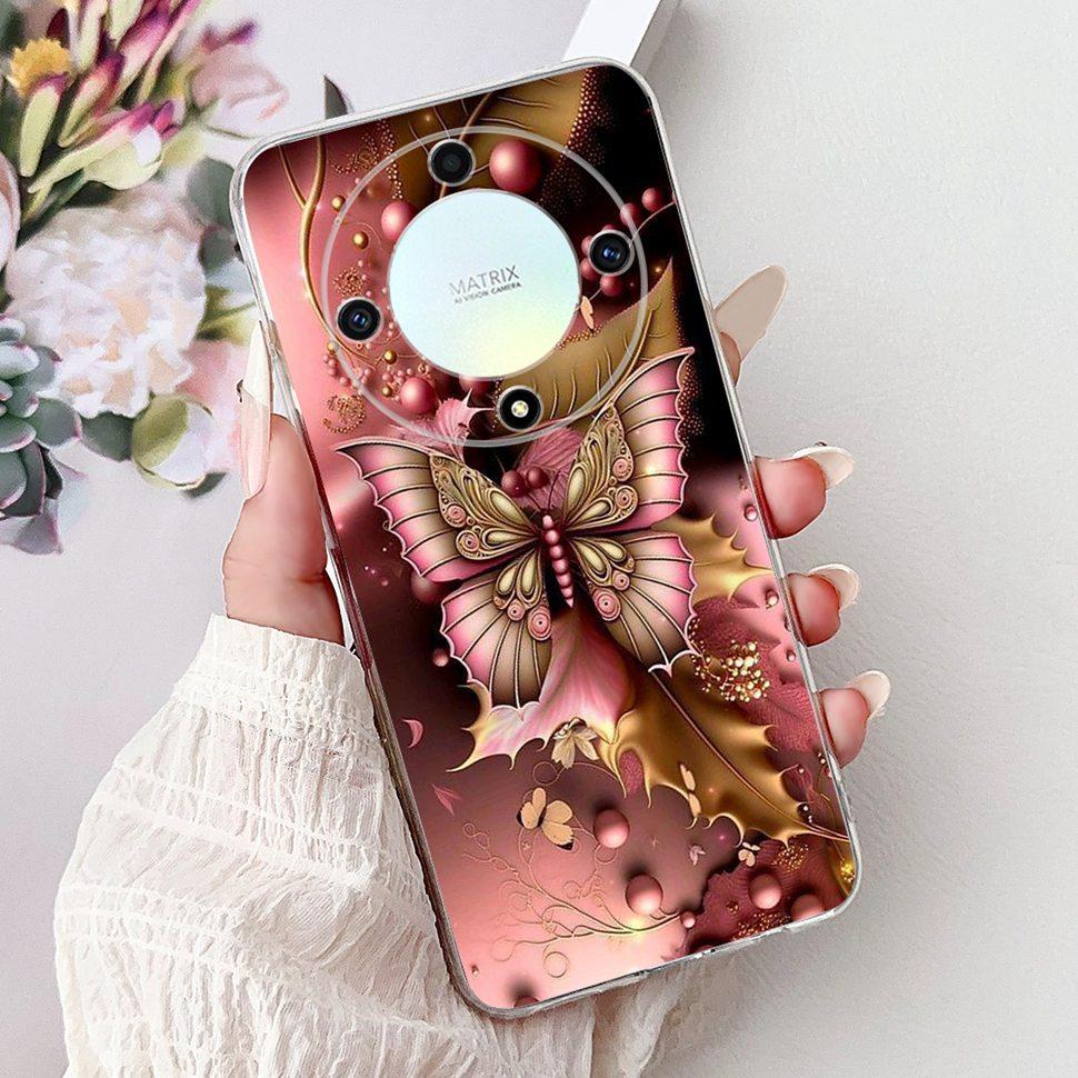 For Honor X9a 5G Case RMO-NX1 Beautiful Butterfly Soft Silicone Phone Cases For Honor X 9a X9a 2022 Back Cover Bumper 6.67"