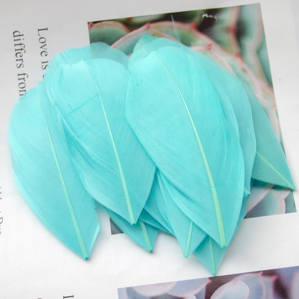 Nature Goose Feathers For Jewelry Making Decoration White Swan Needlework Wedding Handicraft Accessories Crafts 5-8Cm