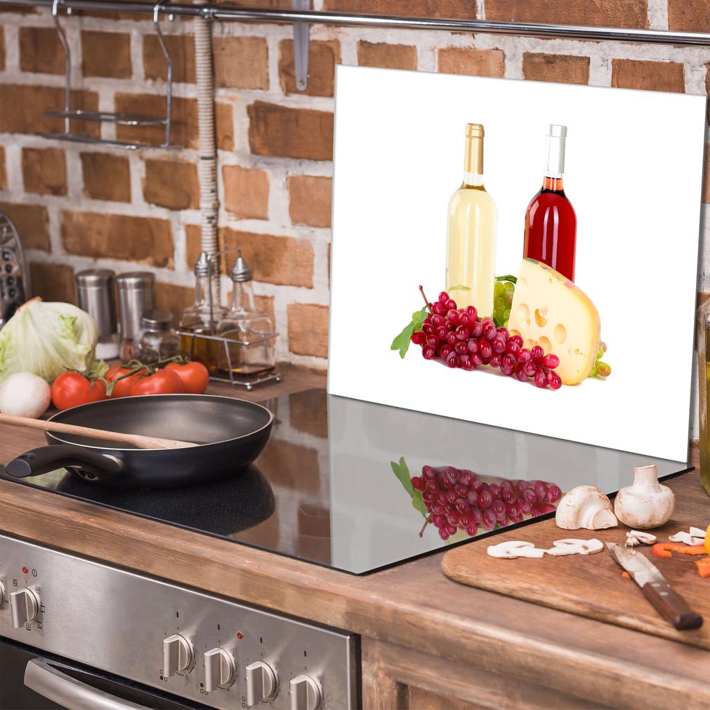 Glass Hob Protector 60x52 Wine