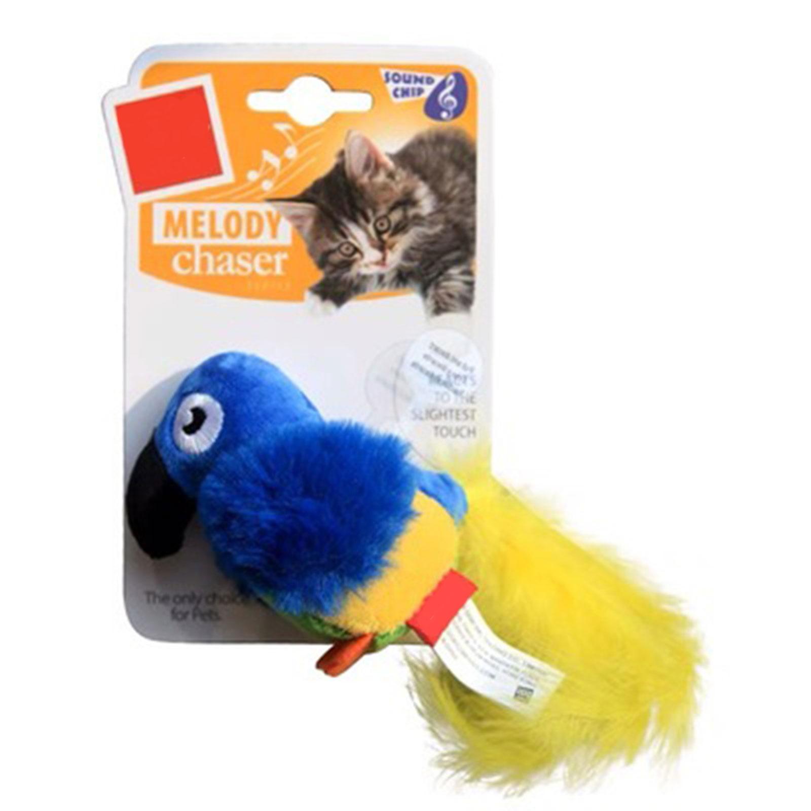 Chirping Dancing Bird with Motion Sensors Activations Singing Chirping Birds Toy for Stimulating Hunting Instincts