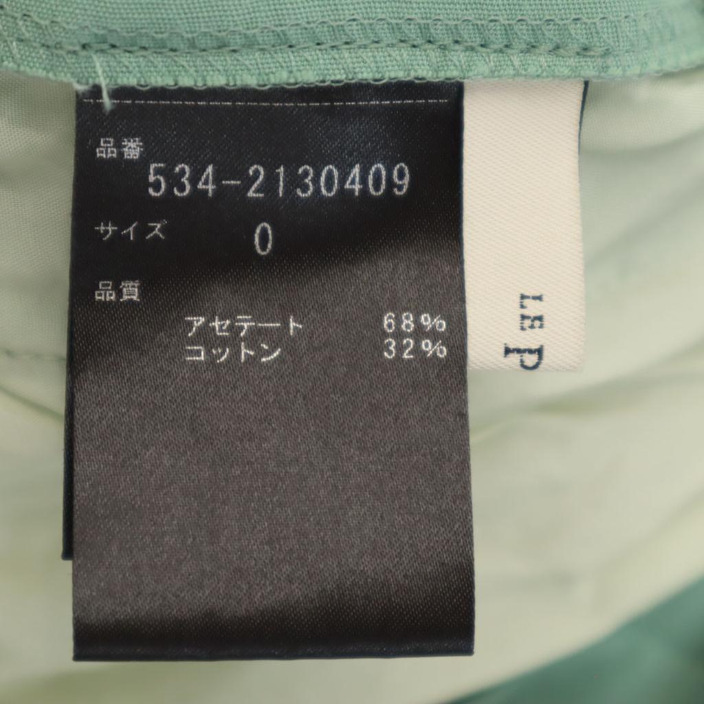 LE PHIL Made In Japan Tack Pants Green Women Used