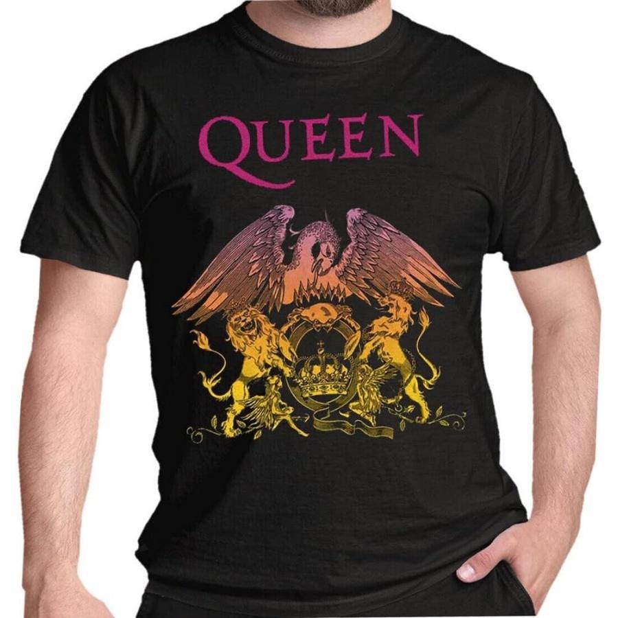 Rockoff Trade Men s Queen Gradient Crest T-Shirt S