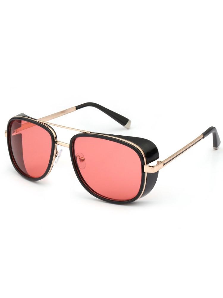 Fashion Steampunk Sunglasses Men Brand Mirror Designer Sun Glasses for Women Punk Vintage Red Sunglasses UV400