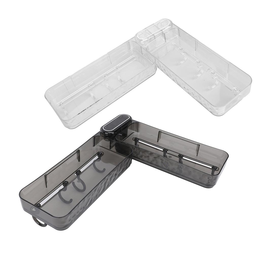 Wall Mounted Sink Caddy Water Resistant Foldable Sturdy Versatile Shower Rack Shelf Organizer for Ba