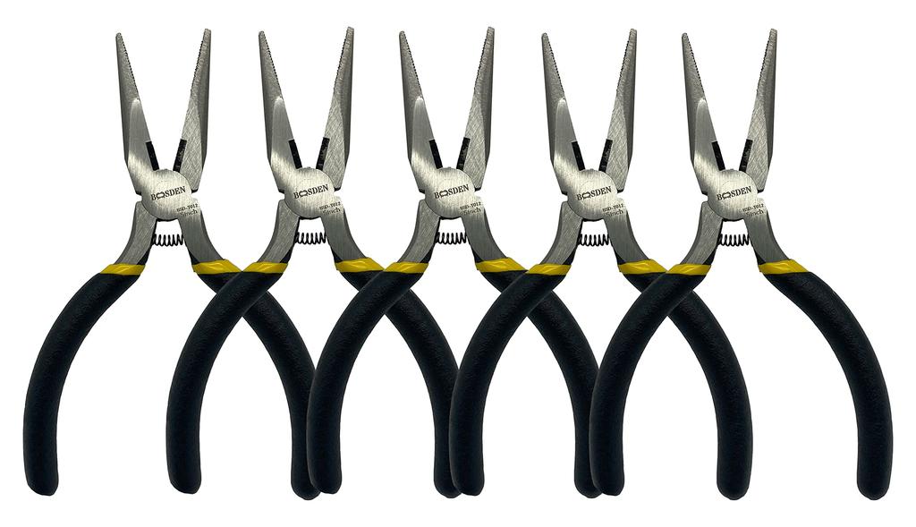 BOOSDEN Radio Radio Long Tip Radio Tapered Spring and Blade Set of Precision Electric Worker Set of Pliers, All-Purpose Pliers, Pliers, Hole, 5,
