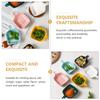 2Pcs Ceramic Sauce Dishes Mini Plates for Kitchen Seasoning Serving Condiment Soy Dipping Bowls Ceramic Seasoning Plate