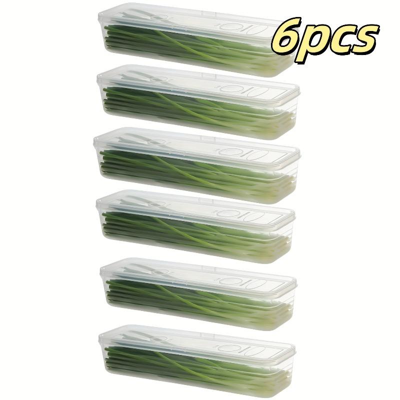 2/4/6pcs Food Vegetable Storage Containers - Refrigerator Storage Box - Durable Sealed Kitchen Storage Box, Kitchen Organizer