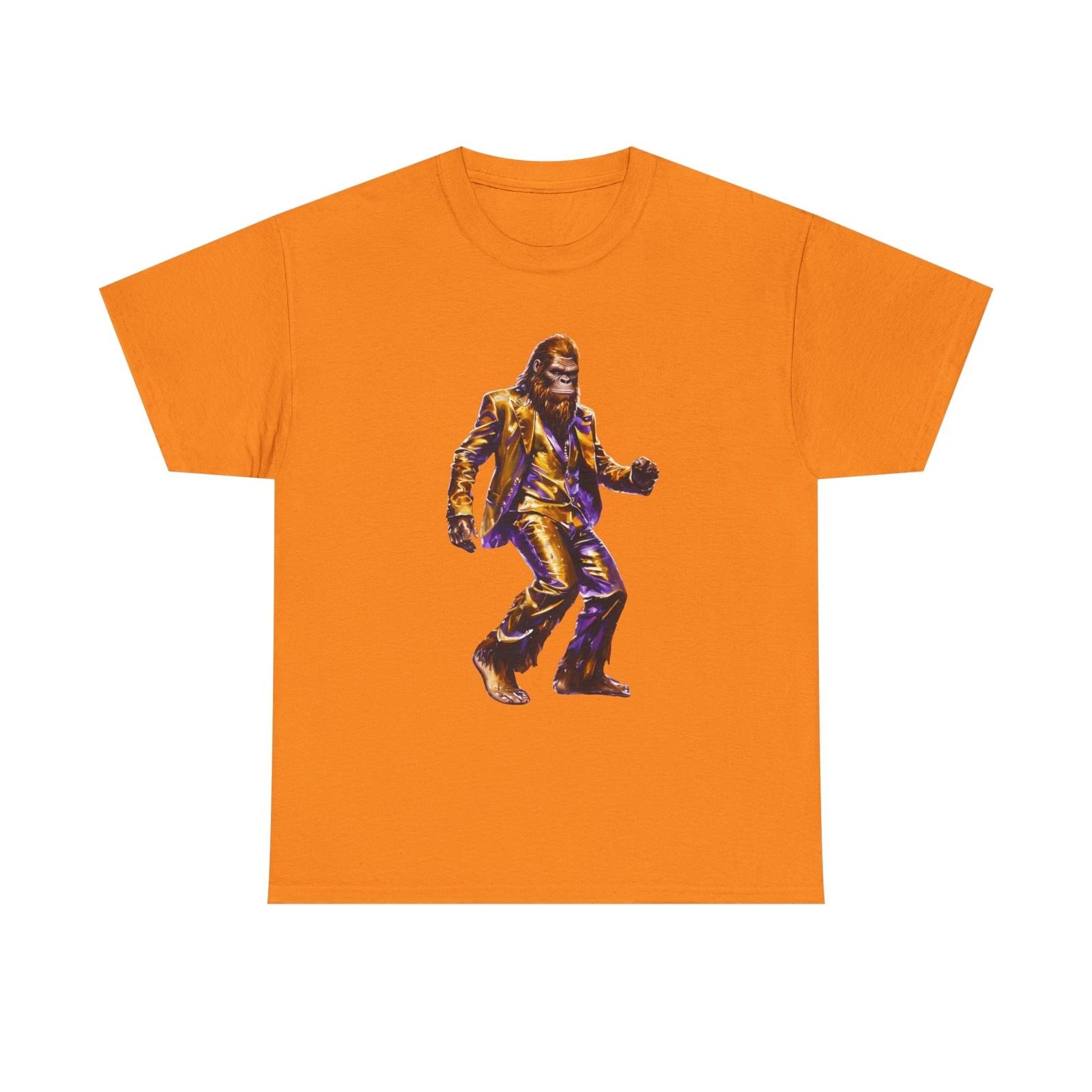 Groovy Retro Disco Bigfoot Unisex T-Shirt Vibrant Dancing Sasquatch Tee Fun Gift M