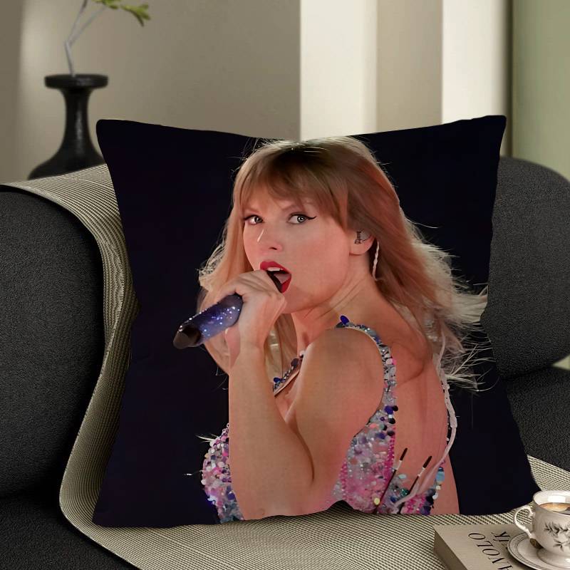 T-Taylor-Swifts Singer Pillowcase Toon Gift Cushion Cover Bedroom Home Sofa Chair Seat Decor Pillow Case