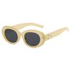 Three Stars Oval Sunglasses Women'S Insgm Anti-Ultraviolet Sunglasses Women'S Polarized Sunshade Ins Wind Uv400