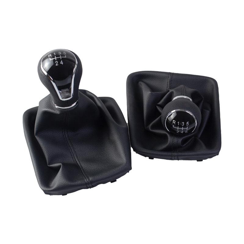 5/6 Speed For Seat Leon Lll MK3 2012-2017 Car Gear Head Black Wire Dust Cover Shift Handball Gear Handle Interior Accessories