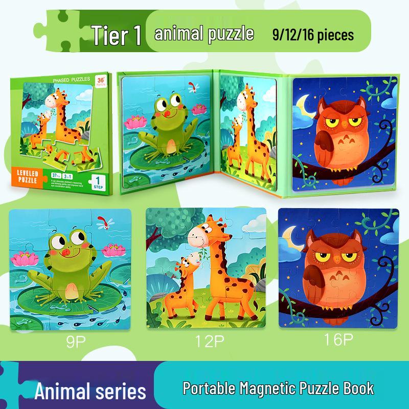 Wooden Jigsaw Puzzle Toy - 9 To 100 Pieces, Children's Early Education & Matching Game